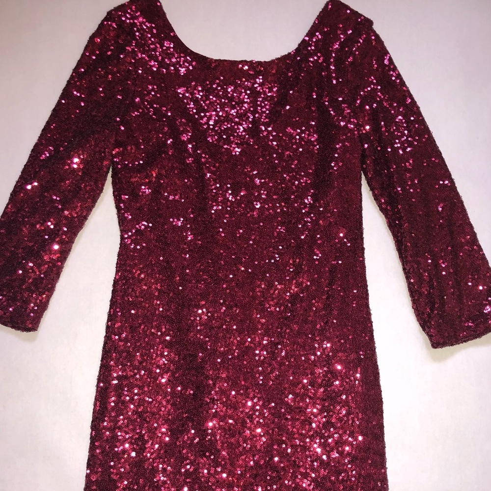 Ruby Red Sparkle Dress Women’s Medium Sparkly